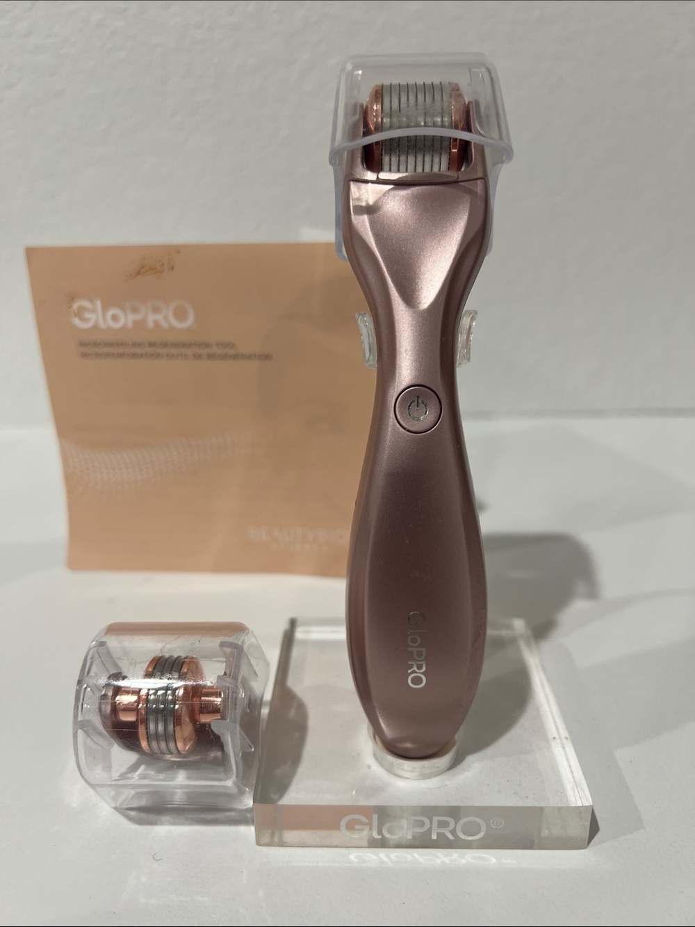 GoPro Rose Gold Derma Roller Micro-Needling Tool